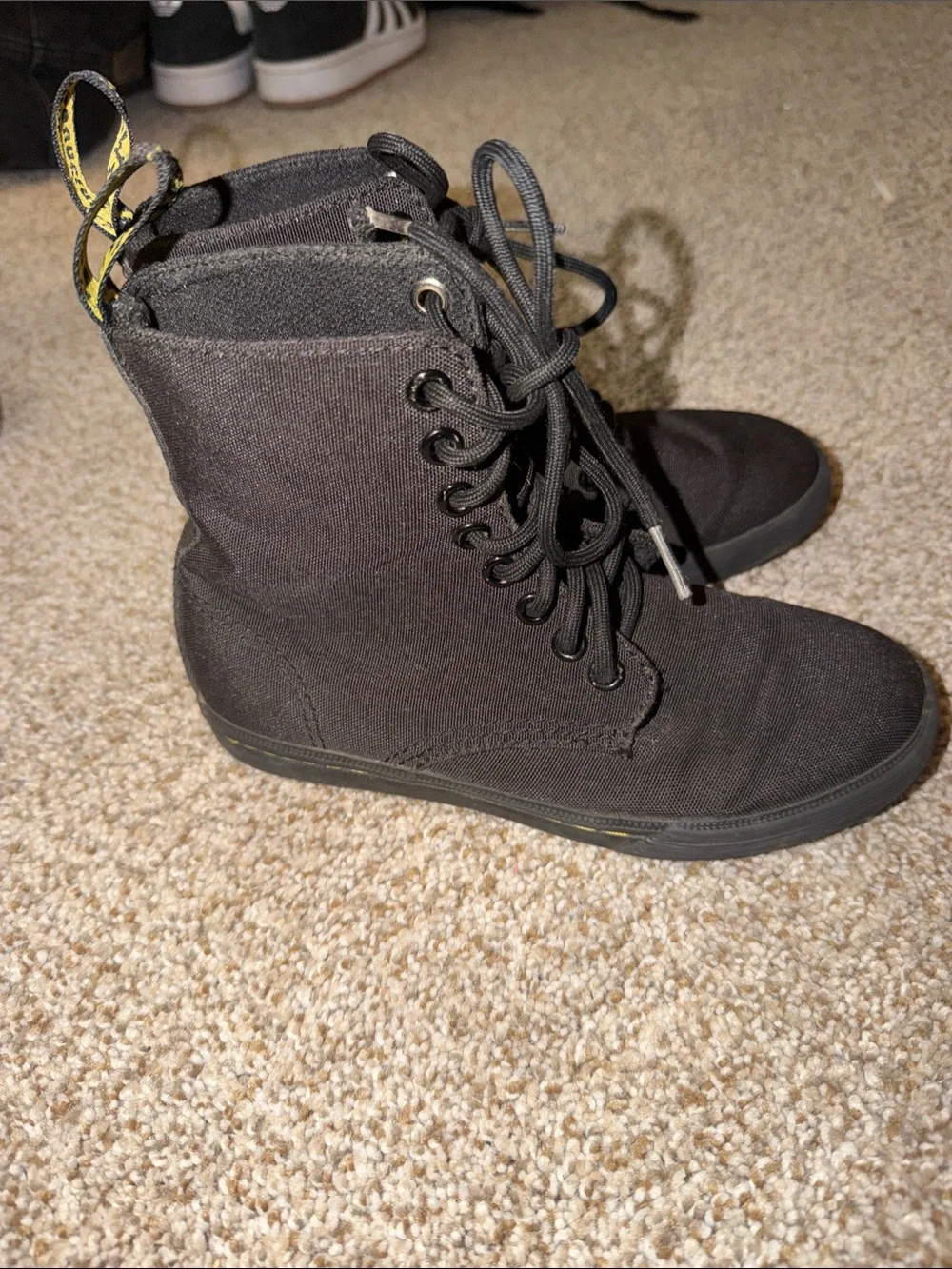 DR MARTENS YOUTH SHERIDAN CASUAL CANVAS BOOTS Size 13